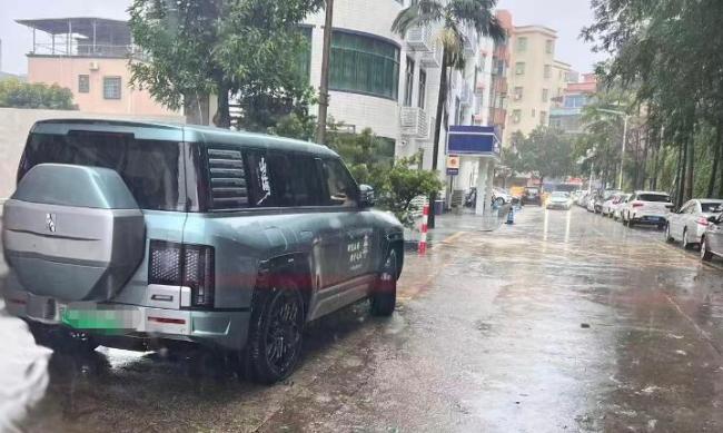 警方通报男子台风天当街开车冲浪 涉事司机被行拘10日